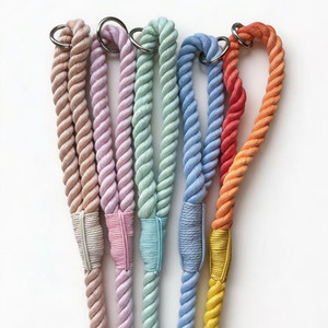 Correa de Perro de Cuerda Trenzada Resistente, Clásica, Sólida, con Mango Suave, 100% Algodón, para Pasear, Correr y Acampar, Venta al Por Mayor - Product Image 3