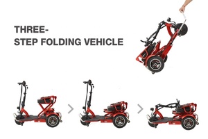 Voyager en plein air pliant léger avancé assisté 3 roues Scooter petit ménage Tricycle électrique pour les personnes âgées Handicap - Product Image 3