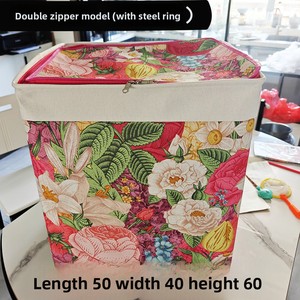 สินค้าพร้อมส่ง จัดส่งรวดเร็ว กล่องเก็บของแบบมีซิป ฝาปิดวงแหวนเหล็ก ความจุขนาดใหญ่ พับเก็บได้ ทนทาน กันความชื้น - Product Image 2