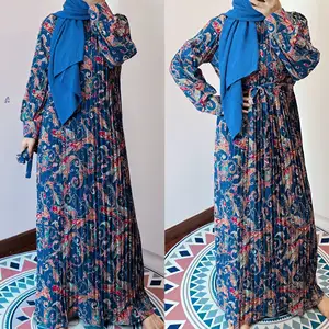 فستان طويل متعدد الألوان للسيدات تصميم بوهيمي فستان طويل بطبعة زهور بوهيمي للنساء