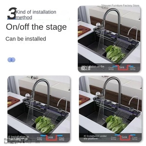 <span class=keywords><strong>อ่าง</strong></span>ล้างผักแบบหนา 304 สแตนเลสทรงสี่เหลี่ยมลายรังผึ้ง หนา 4.0 มม. <span class=keywords><strong>อ่าง</strong></span>ล้าง<span class=keywords><strong>จ</strong></span>านแบบช่องเดียว น้ำตก นาโน สำหรับห้องครัว - Product Image 4