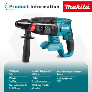 Makita Perceuse à percussion sans fil trois en un multifonctionnelle pour la décoration intérieure, la construction et le bricolage - Product Image 4