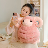 Peluche réaliste en forme de mouton, jouet en peluche moelleux, cadeau idéal pour les enfants, personnalisation et vente en gros disponibles
