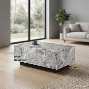 Mesa de Centro de Mármol de Malasia, Diseño Moderno y Personalizado de Lujo, Material ECC Duradero, Resistente al Calor y a las Manchas, ECO CT 7048L, para Hogar y Oficina - Product Image 3
