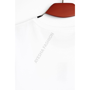 เสื้อยืดลำลองแฟชั่นฤดูร้อนของผู้หญิงสไตล์มินิมอลลิสต์คอกลมความยาวปกติขนาดพลัสไซส์พิมพ์ลายโลโก้100% - Product Image 4