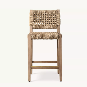 Nouveau design de mobilier de salle à manger en bois, tabourets de <span class=keywords><strong>bar</strong></span> en corde de <span class=keywords><strong>style</strong></span> rural - Product Image 5