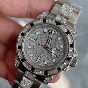 Montre mécanique automatique pour homme de qualité supérieure sertie de diamants - Montre Morgan en diamants, vente en gros de montres de luxe - Product Image 2