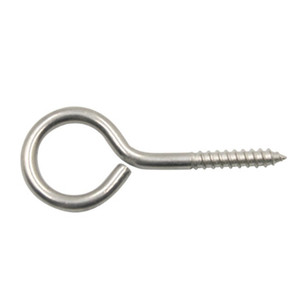 Acero inoxidable antioxidante resistente plata autorroscante oveja madera ojal <span class=keywords><strong>ojo</strong></span> ganchos colgantes tornillos perno <span class=keywords><strong>OJO</strong></span> PARA MADERA - Product Image 1