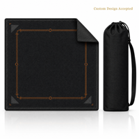 Tapis de Mahjong en Jacquard de Luxe Moderne avec Bordures Renforcées et Sac de Rangement – OEM, Marque Privée, Image Personnalisée Disponible, Vente en Gros pour le Poker