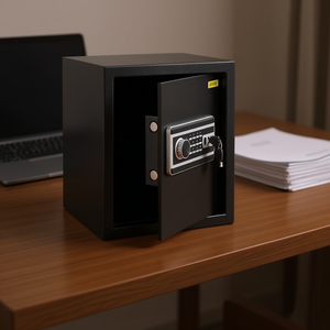 Coffre-fort en acier Vevor 1,7 pi³ avec clavier numérique, pour argent et bijoux, idéal pour la maison, le bureau ou l'hôtel, 48L, noir - Product Image 2