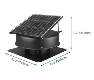 Quietcool 35 Wát năng lượng mặt trời Powered công nghiệp gác mái mái gắn quạt thông gió với nhiệt thông minh Fan nhà máy - Product Image 6