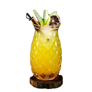 ถ้วยค็อกเทลพิมพ์ลายสับปะรดแบบนูนชั้นเดียวเป็นมิตรต่อสิ่งแวดล้อมดื่มน้ำในบาร์สำหรับงานปาร์ตี้ - Product Image 1