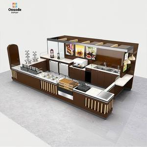 เคาน์เตอร์ร้านกาแฟ นม ชา และของหวาน สไตล์มินิมอล โมเดิร์น เป็นมิตรกับสิ่งแวดล้อม ทนทาน |   เครื่องบันทึกเงินสดแบบกำหนดเองสำหรับร้านค้า ร้านเครื่องดื่ม บาร์ คาเฟ่ - Product Image 1