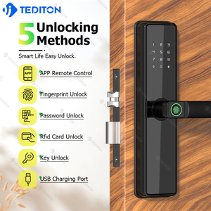 Fechadura Kỹ Thuật Số Thông Minh Khóa Cơ Bản Keyless Tuya T Wifi Hợp Kim Nhôm Thông Minh Cửa Bảo Vệ - Product Image 2