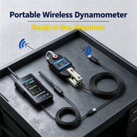 Dynamomètre numérique sans fil avec récepteur portable et crochets, cellule de charge de grue 1-20 tonnes pour la surveillance de la tension de levage