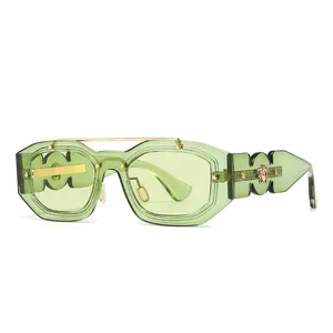 2022 trendy sunglasses luxury designer green sunglasses woman heatwave sunglasses famous brands newest model