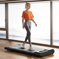 Caminadora Eléctrica Compacta Motorizada, Máquina para Caminar Debajo del Escritorio, 1-6 km/h, Pantalla LED, Control Remoto, 100 kg