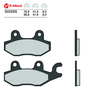 Pastillas de Freno para Motocicleta R-Attack S025SS, Delanteras y Traseras, de Cobre Sinterizado, Homologadas R90 - Product Image 1