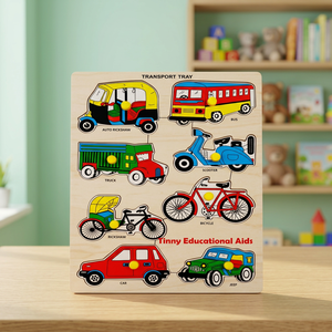 TINNY EDUCATIONAL AIDS TE-61 Juego de Rompecabezas de Transporte de Madera Ecológico para Preescolar y Jardín de Infancia - Logotipo Personalizado, Venta al por Mayor Educativa - Product Image 4