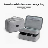 Sac de rangement pour câbles de données, sac numérique multifonctionnel portable en tissu Oxford, chargeur, batterie externe, écouteurs, accessoires électroniques