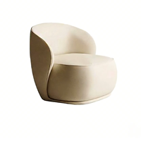 Fauteuil Chesterfield sans accoudoirs de style nordique moderne Kurui Home, design carré, pieds en bois, revêtement en cuir écologique, dossier solide, pour salon