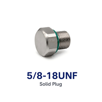 Bouchon d'étanchéité solide en acier inoxydable HYSF SUBSEA 7/16-20UNF pour équipement sous-marin