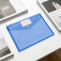 Enveloppes et pochettes transparentes en plastique PP A4 avec bouton pression pour l'organisation des documents