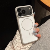 Coque de protection magnétique color-block effet mat et toucher doux avec découpes précises pour iPhone 18 Duo, compatible également avec iPhone 17 et 16
