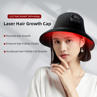 Modisches Design Haarfollikel-Stimulator Haarwuchs-Helm Rote LED-Licht-Kappe für Haarwachstum für Männer Frauen mit Ausdünnendem Haar