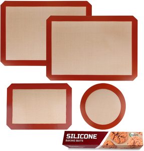 맞춤형 BPA 무료 비 스틱 실리콘 베이킹 매트 실리콘 베이킹 팬 라이너 내열성 재사용 가능한 실리콘 베이킹 시트 - Product Image 2