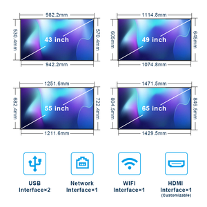 Pantallas LCD de Señalización Digital de 32 43 49 55 65 Pulgadas 4k para Montaje en Pared Interior, Pantallas de Video Publicitarias, Menús Digitales para Tiendas Minoristas - Product Image 6
