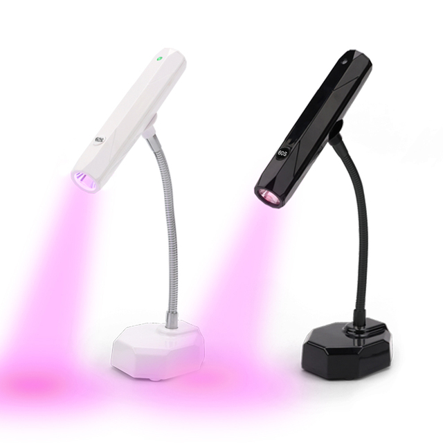 High Quality Flash Curing Gel Light Mini Uv Led Touch Nail Lamp Cordless 2-in-1 Nail Lamp Rechargeable for Mobile Use 9W Design