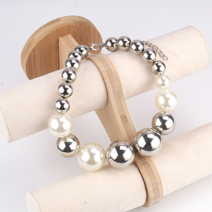 Collar de Perlas de Imitación con Cuentas Minimalistas Estilo Europeo Americano, Cadena para Clavícula, Joyería de Alta Gama para Fiestas - Product Image 3