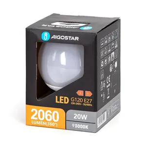 Ampoule LED G120 E27 20W 3000K - Économie d'énergie, lumière blanche, idéale pour l'éclairage domestique et commercial. - Product Image 1