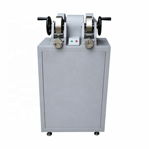 Machine à meuler <span class=keywords><strong>les</strong></span> échantillons à double tête 36 # /<span class=keywords><strong>80</strong></span> #   Roue abrasive 1420 tr/min haute précision 1 an pour préparation d'échantillons en caoutchouc EVA Tensile - Product Image 1