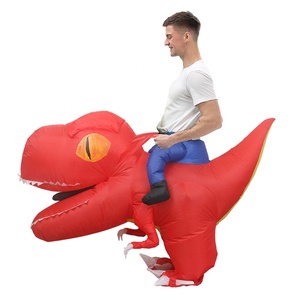 할로윈 파티 T-REX 공룡 의상 하이 퀄리티 재미 있은 용 풍선 거대한 머리 타고 공룡 의상 - Product Image 3