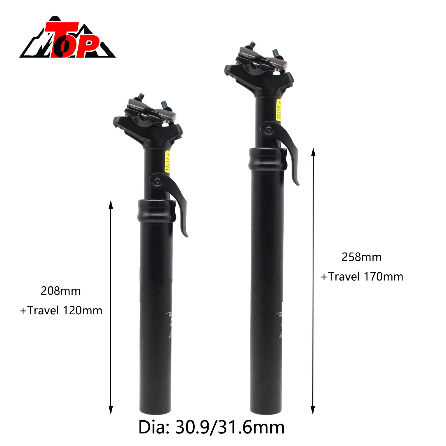 TOP-105 bicycle seatpost 31.6 Aluminum Alloy Folding Adjustable Integrated 30.9 bike Seat Post
