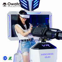 Simulador de disparos de realidad virtual Owatch VR Gatling 9D, máquina de realidad virtual de combate de 360 grados
