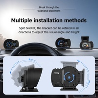 Escáner Multifunción con Pantalla LCD Navihua, Sistema OBD+GPS de Modo Dual, Diagnóstico Automotriz, Velocímetro con Visualización en Tiempo Real, Monitor de Advertencias