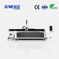 Machine de découpe laser fibre CNC 2000W à double table et mandrin automatique 3015 avec contrôle Cypcut pour acier, métal, tube, tôle, refroidissement par eau AI