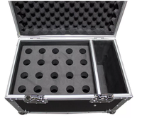 Dur antichoc 24 ensembles dans la coutume en aluminium micro flight case avec roues