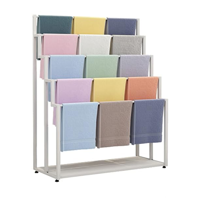 Apache Customizable Metal Floor Standing Powder Coated Scarf Display Stand Modern Design for Supermarket Storage Custom Size — view 5