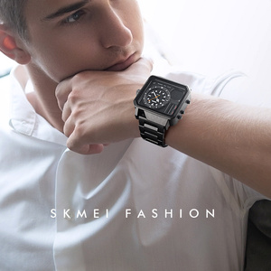 Célèbre <span class=keywords><strong>skmei</strong></span> montre numérique analogique quartz or <span class=keywords><strong>1392</strong></span> chiffres montres de luxe pour hommes montres en acier inoxydable doré - Product Image 6