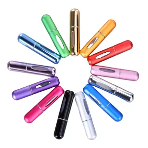 5ml multiusos Color viaje Mini Metal Perfume atomizador Spray botella