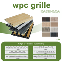 Panneau mural moderne en PVC/WPC imperméable et ignifuge, composite bois-plastique, lambris cannelé pour revêtement intérieur/extérieur d'hôtels et de salles TV