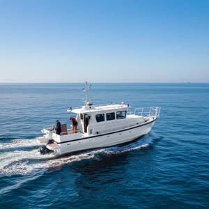 <span class=keywords><strong>Barca</strong></span> in Alluminio a Fondo Piatto da 13,75m <span class=keywords><strong>con</strong></span> Cabina, Cucina e Doppi Motori <span class=keywords><strong>Fuoribordo</strong></span> da 250HP per Pesca, Escursioni e Intrattenimento - Product Image 5