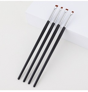 Pincel profesional para delineador de ojos con punta <span class=keywords><strong>biselada</strong></span>, cabezal plano y hoja delgada, pincel de maquillaje portátil para cejas - Product Image 5