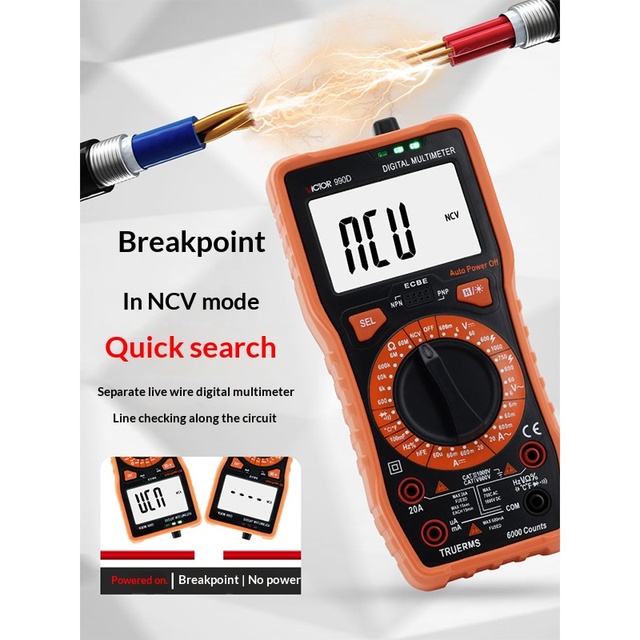 Victory Digital Multimeter High-Precision Fully Automatic Smart Multifunctional for Electrician Maintenance 1 Year Warranty