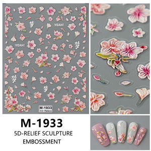 5D Nail Art Autocollants Stickers Auto-Adhésif Coloré Nail Fournitures Nail Art Design Décoration Accessoires - Product Image 4