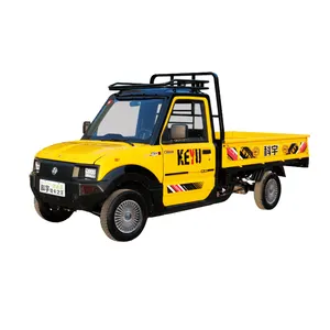 KEYU TK2100 מחיר נמוך טנדר חשמלי קטן מיני משאית טנדר מטען חשמלי למכירה 4X4